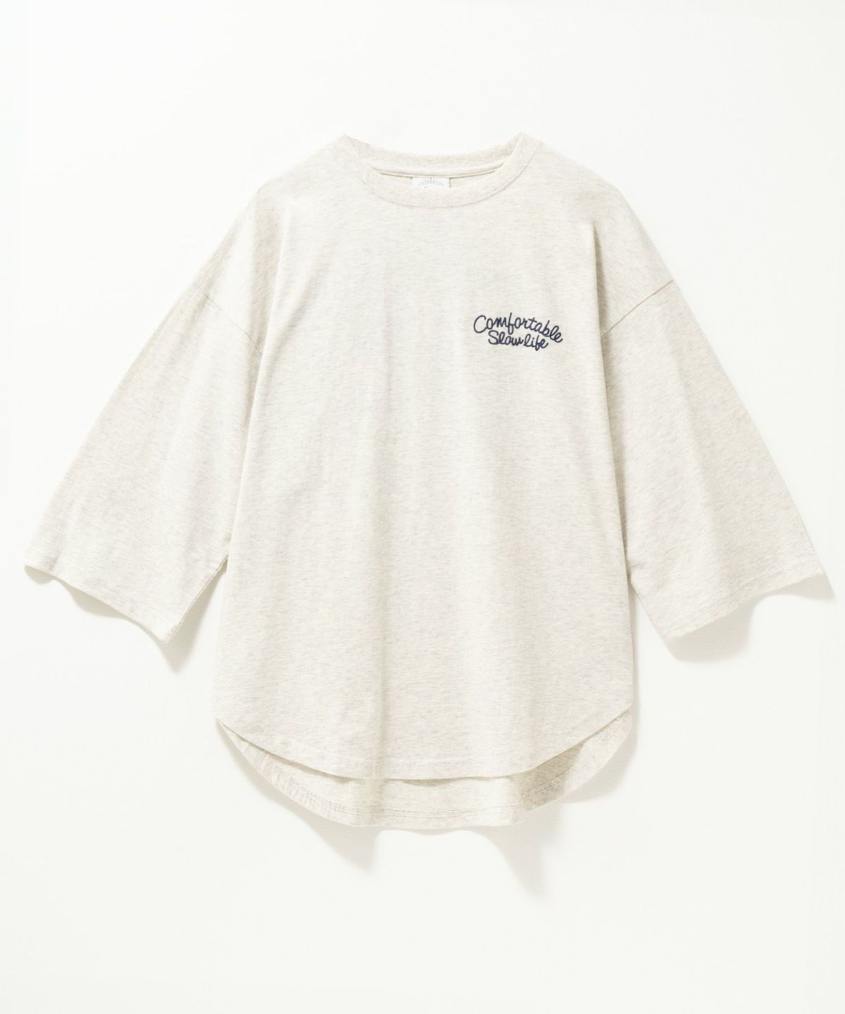 UNDERWRAPS 刺繍ラウンドビッグ7分袖Tシャツ レディース メール便 対応商品