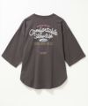 UNDERWRAPS 刺繍ラウンドビッグ7分袖Tシャツ レディース メール便 対応商品