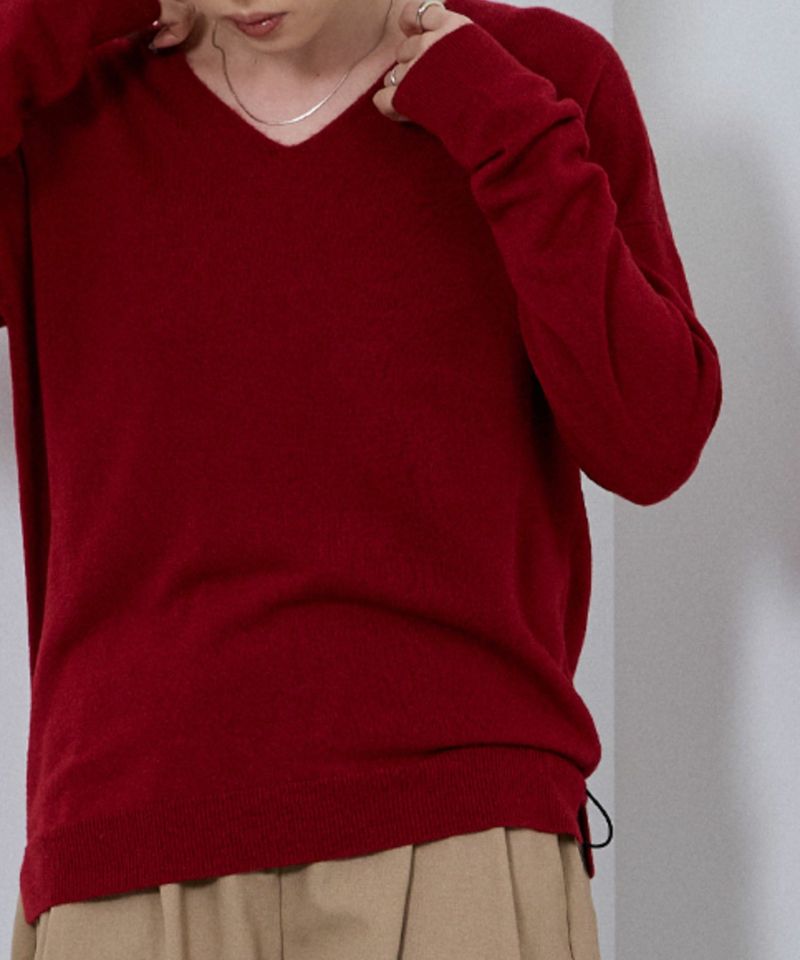 nAvy カシミヤタッチニット Vネック レディース商品画像-13