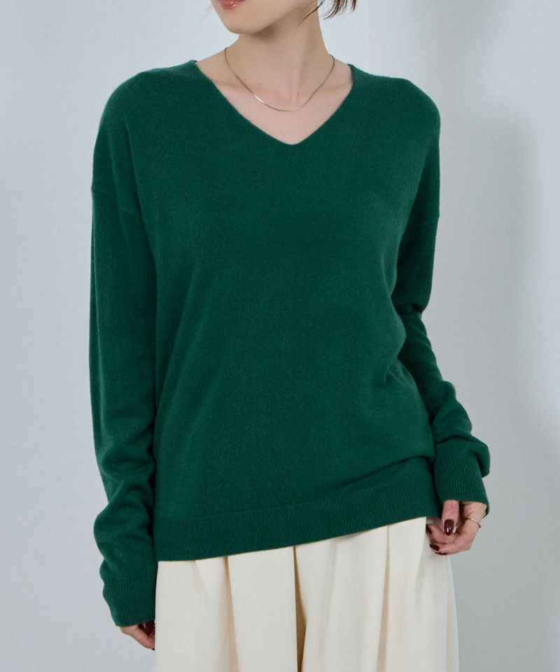 nAvy カシミヤタッチニット Vネック レディース商品画像-18