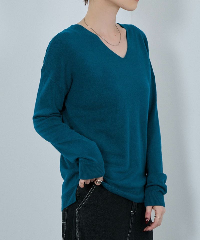 nAvy カシミヤタッチニット Vネック レディース商品画像-23