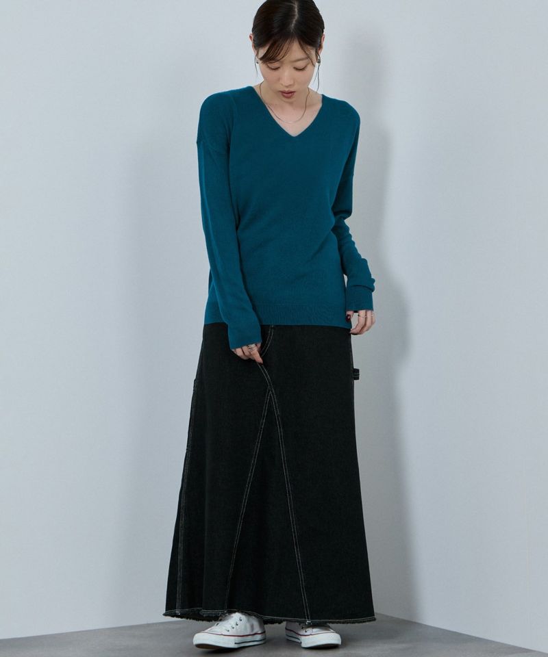 nAvy カシミヤタッチニット Vネック レディース商品画像-24