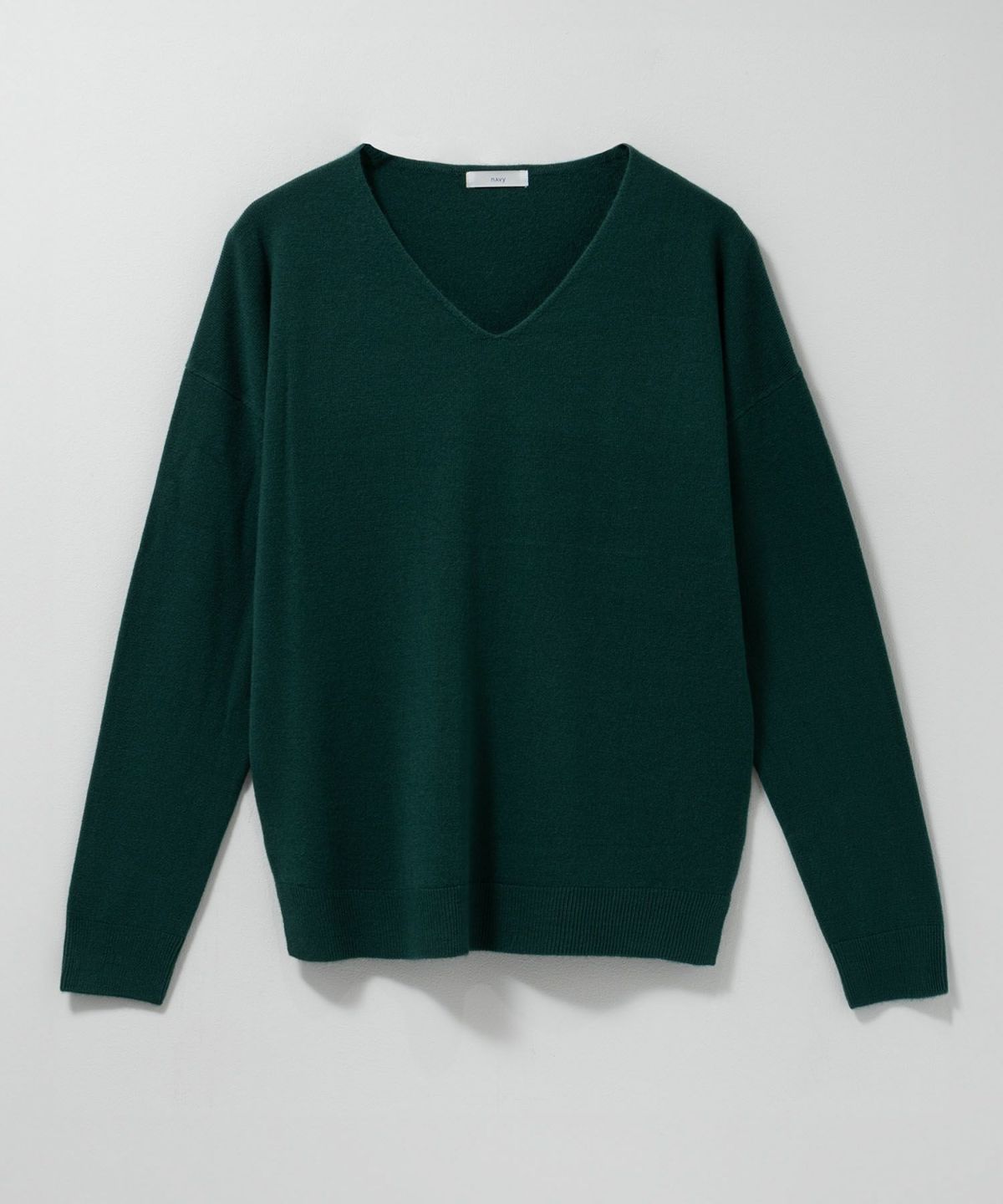 nAvy カシミヤタッチニット Vネック レディース