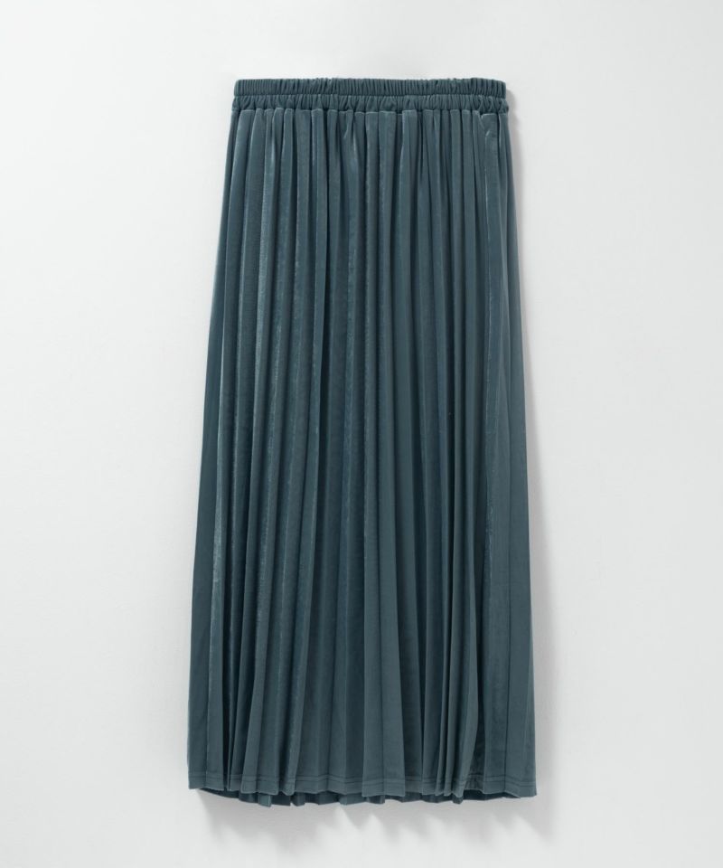 [値下げ]nAvy  ベロアプリーツスカート レディース商品画像-3