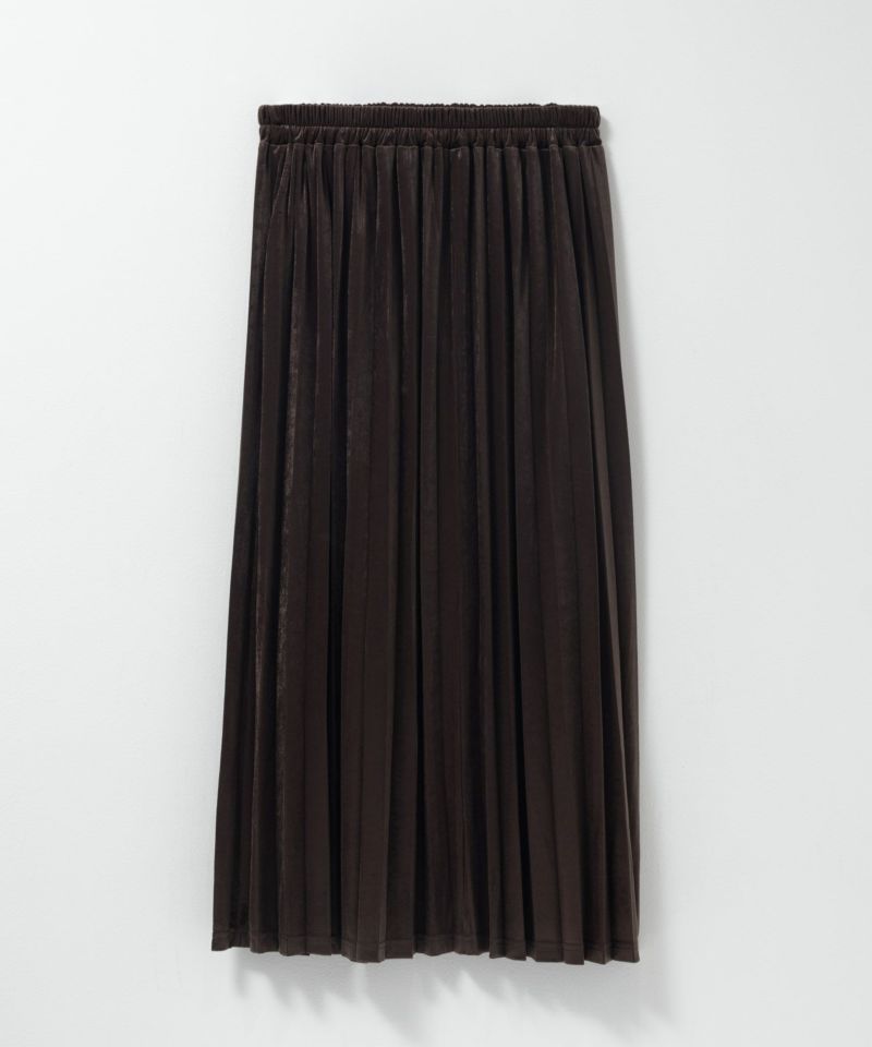 [値下げ]nAvy  ベロアプリーツスカート レディース商品画像-6
