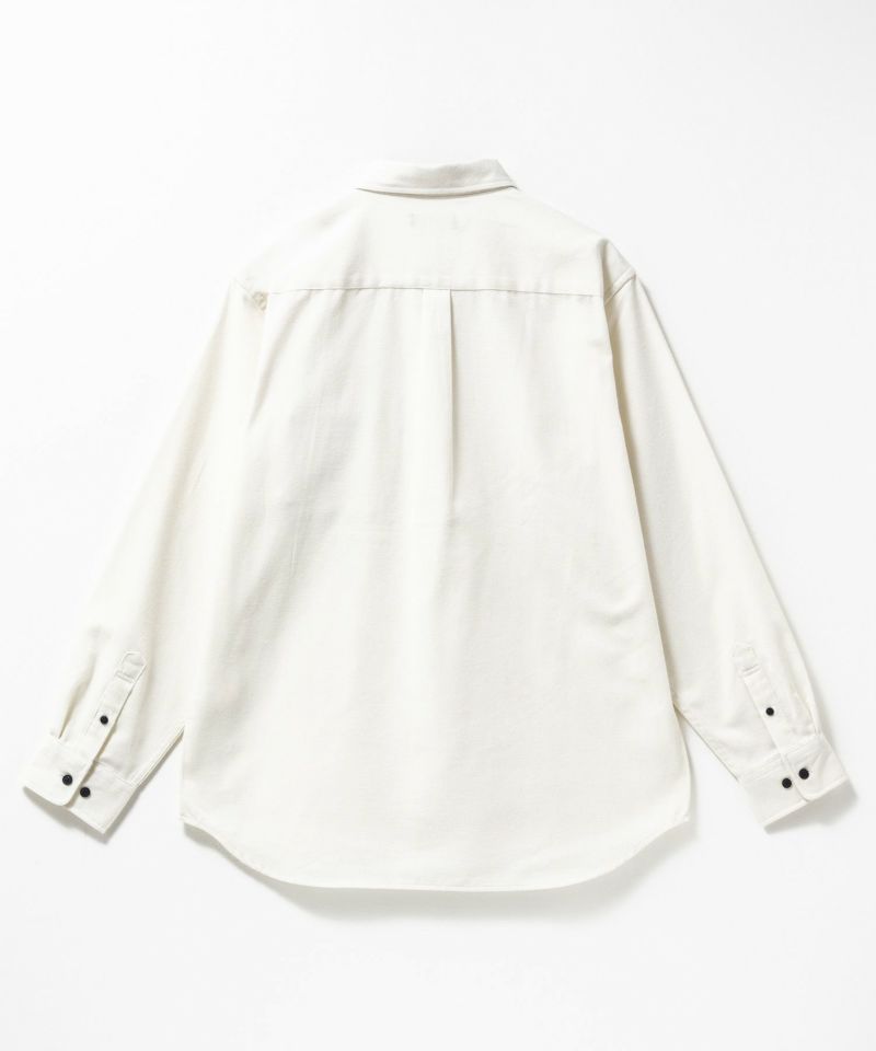 NAVY  無地フランネルシャツ メンズ商品画像-15