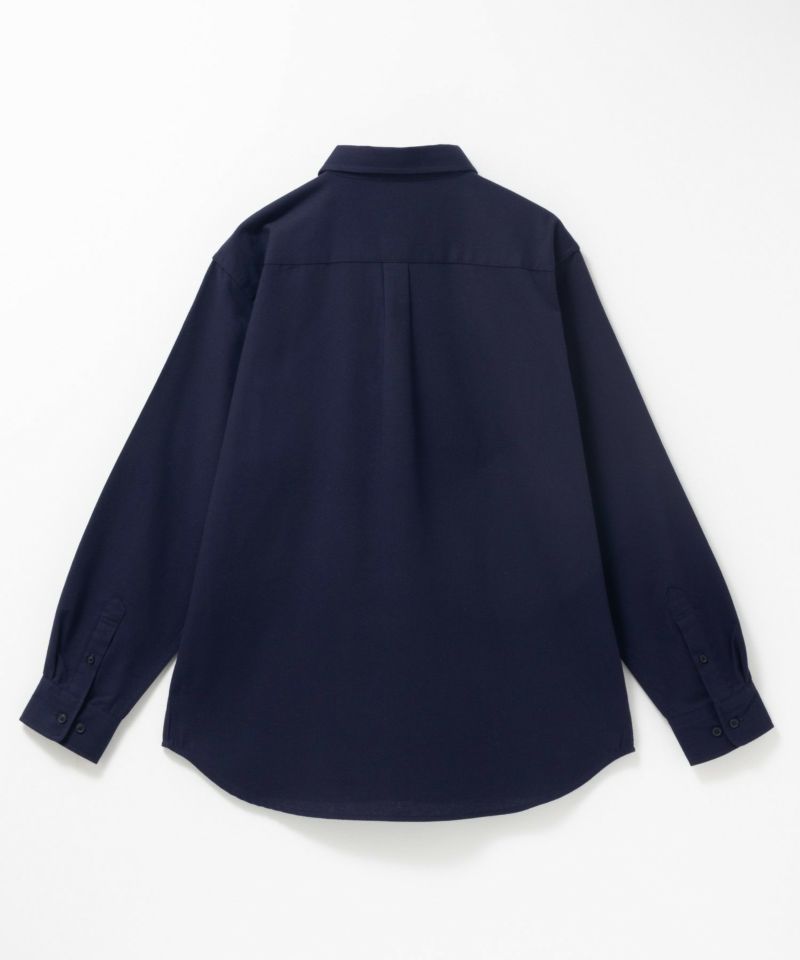 NAVY  無地フランネルシャツ メンズ商品画像-21