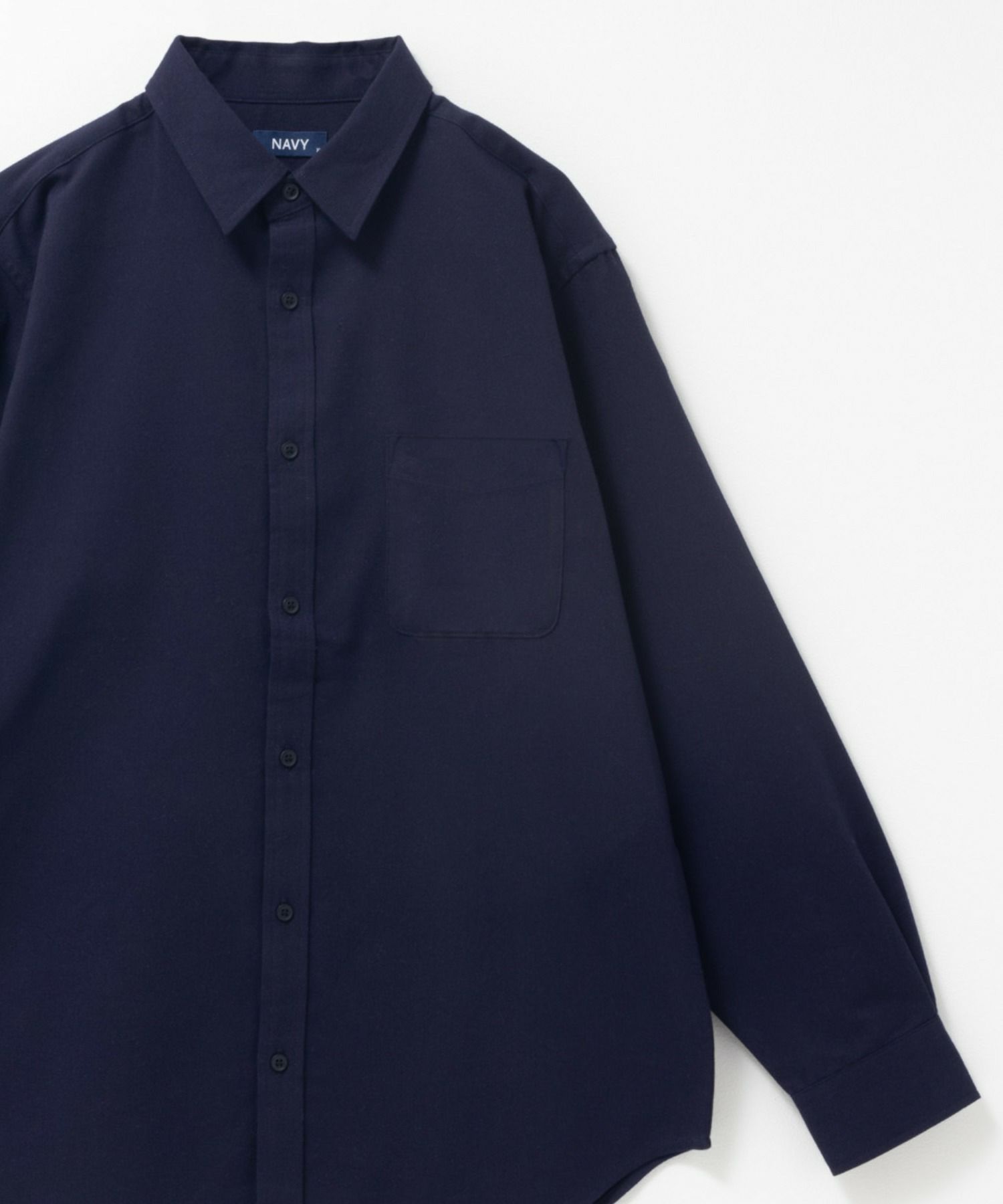 NAVY 無地フランネルシャツ メンズ商品サムネイル-27