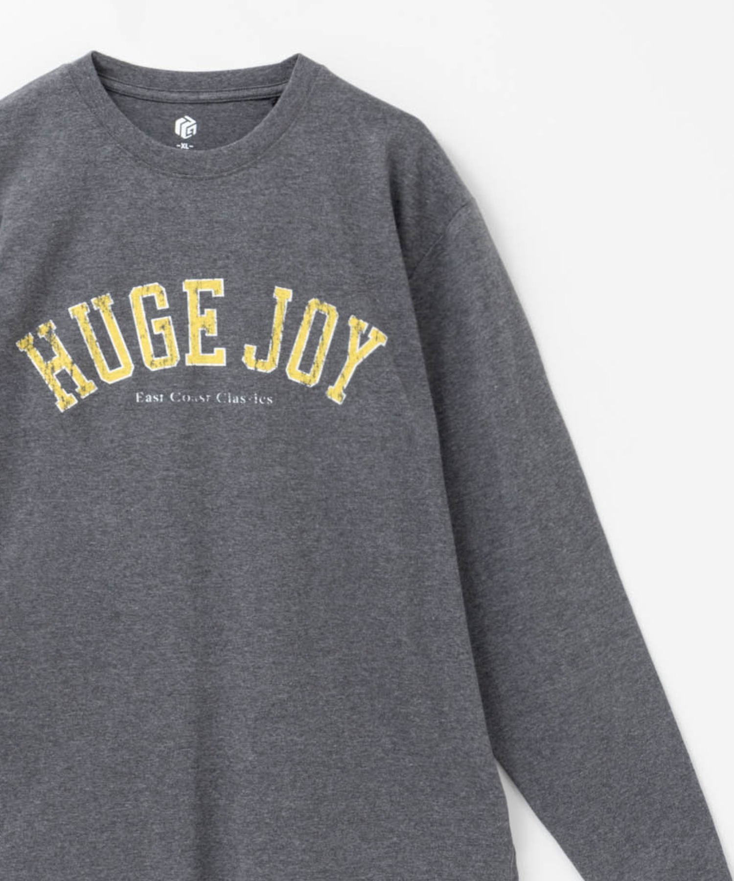 T-GRAPHICS ビッグロゴプリント長袖Tシャツ メンズ