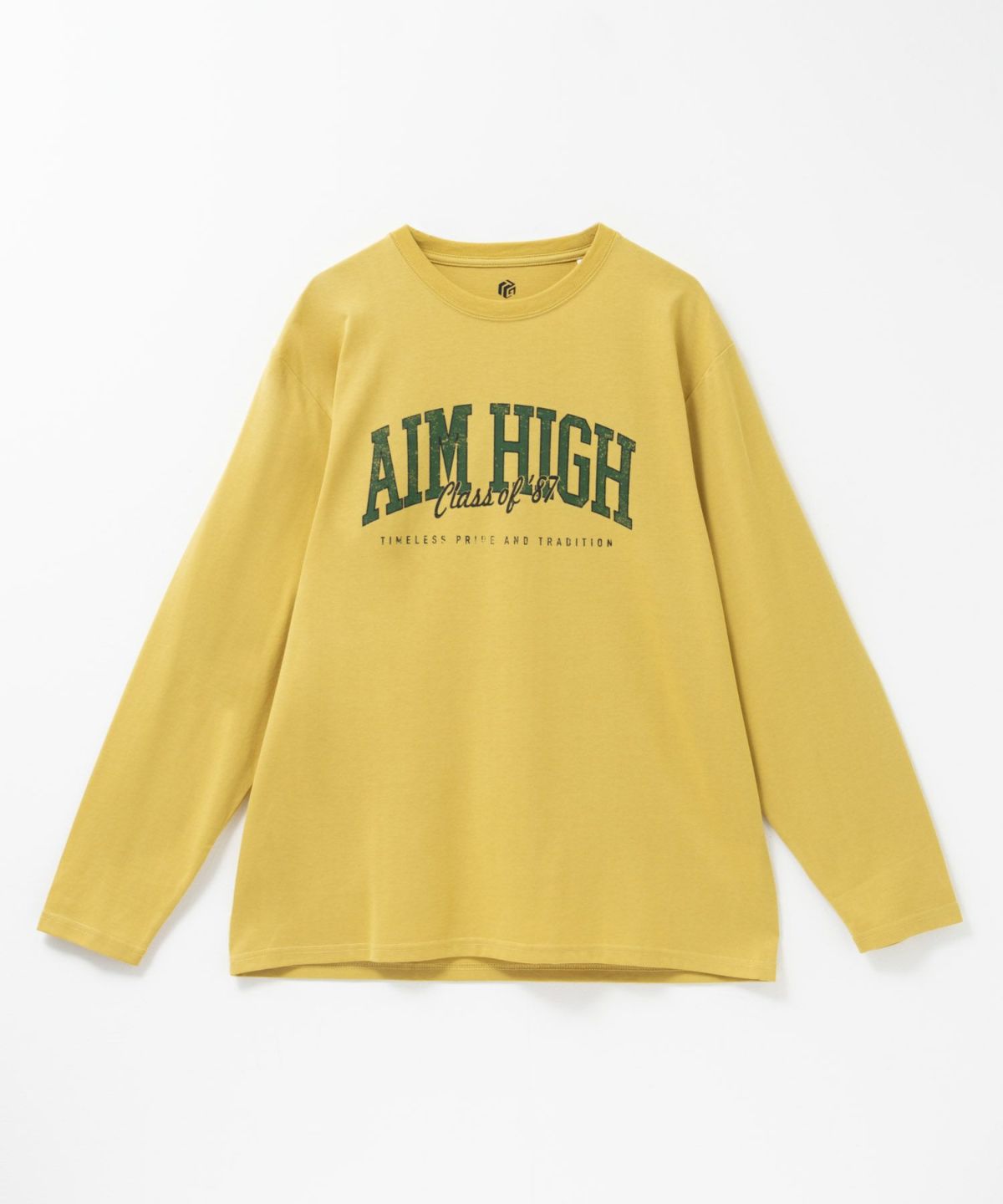 T-GRAPHICS ビッグロゴプリント長袖Tシャツ メンズ