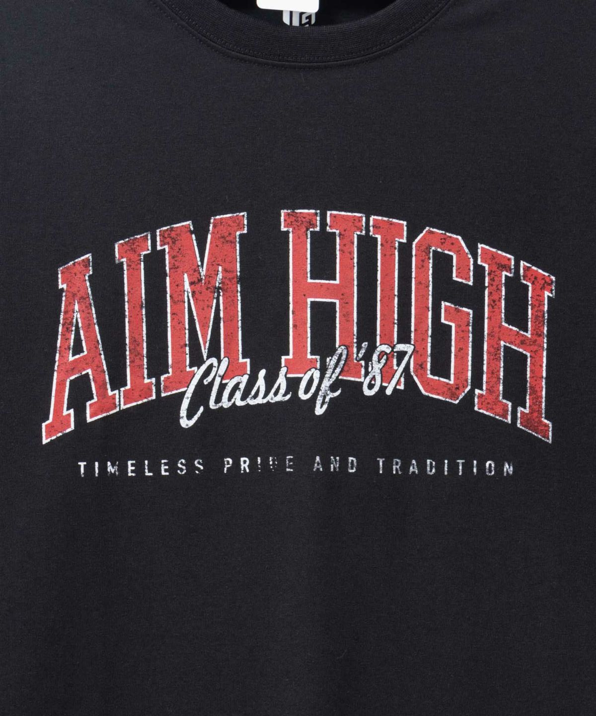 T-GRAPHICS ビッグロゴプリント長袖Tシャツ メンズ