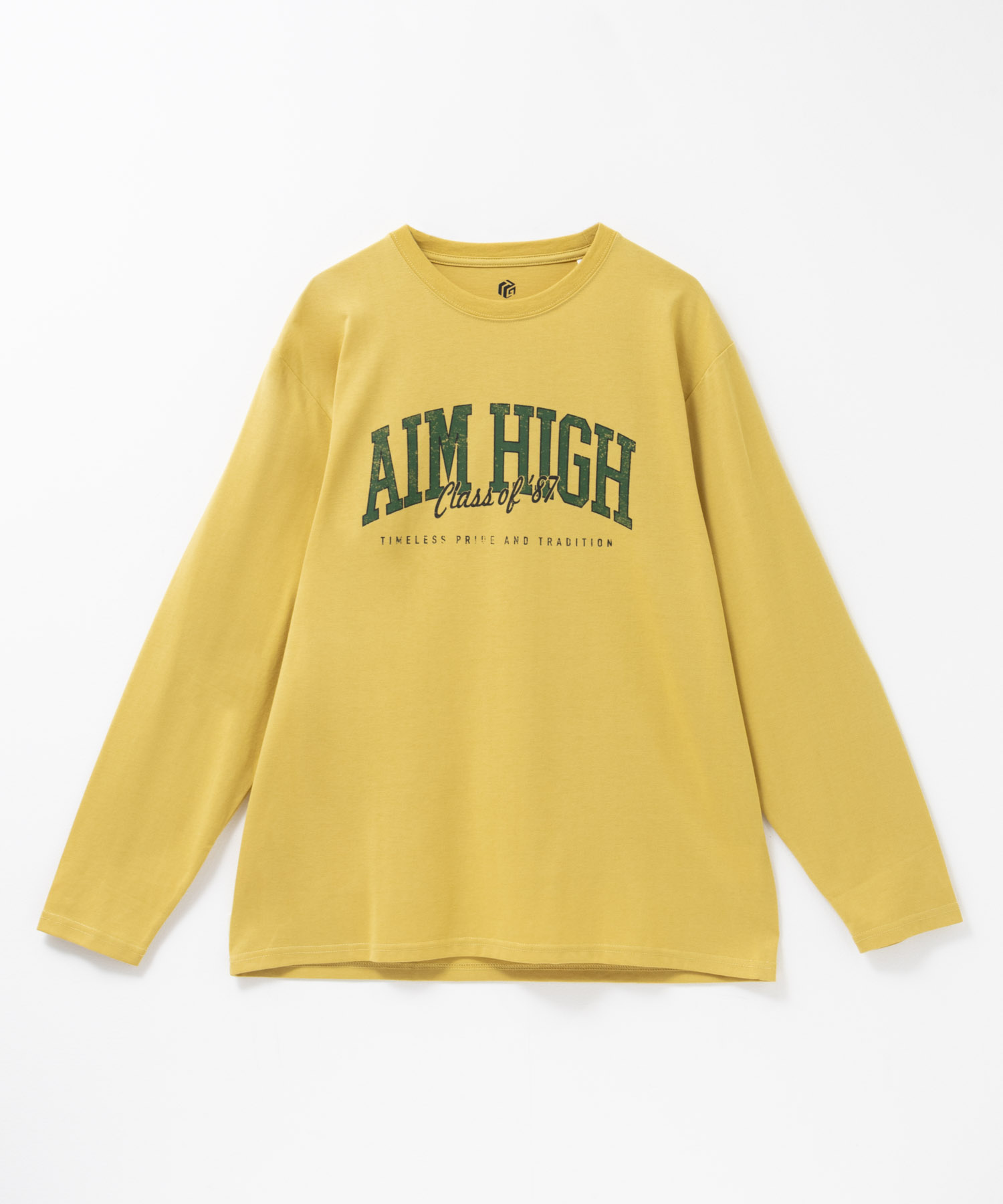 T-GRAPHICS ビッグロゴプリント長袖Tシャツ メンズ