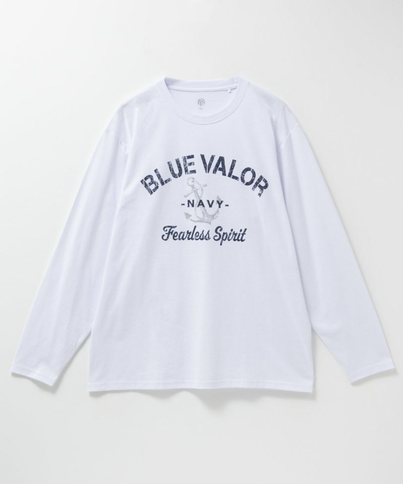 T-GRAPHICS  ミリタリーロゴプリント長袖Tシャツ メンズ商品画像-1