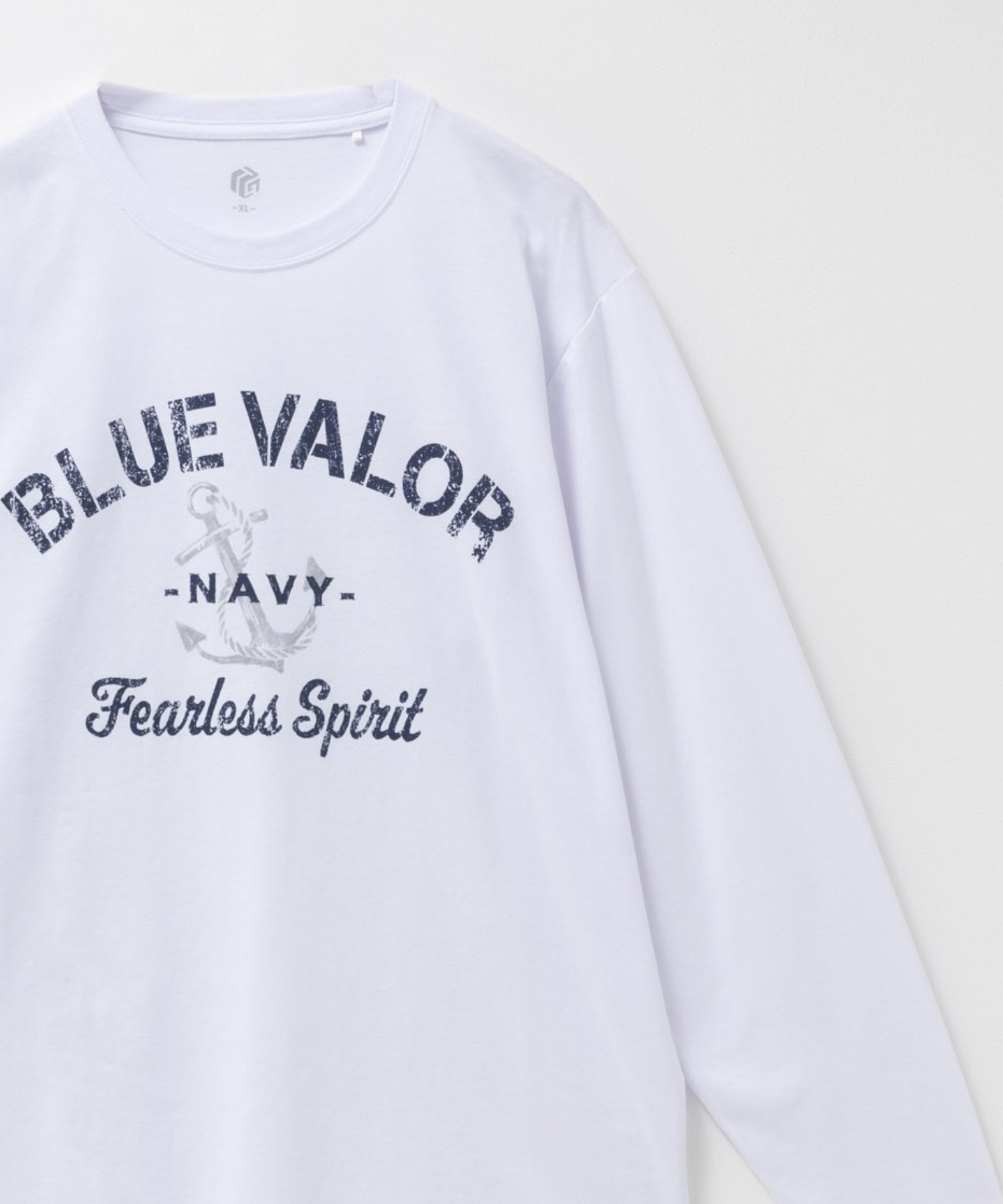 T-GRAPHICS  ミリタリーロゴプリント長袖Tシャツ メンズ商品サムネイル-1