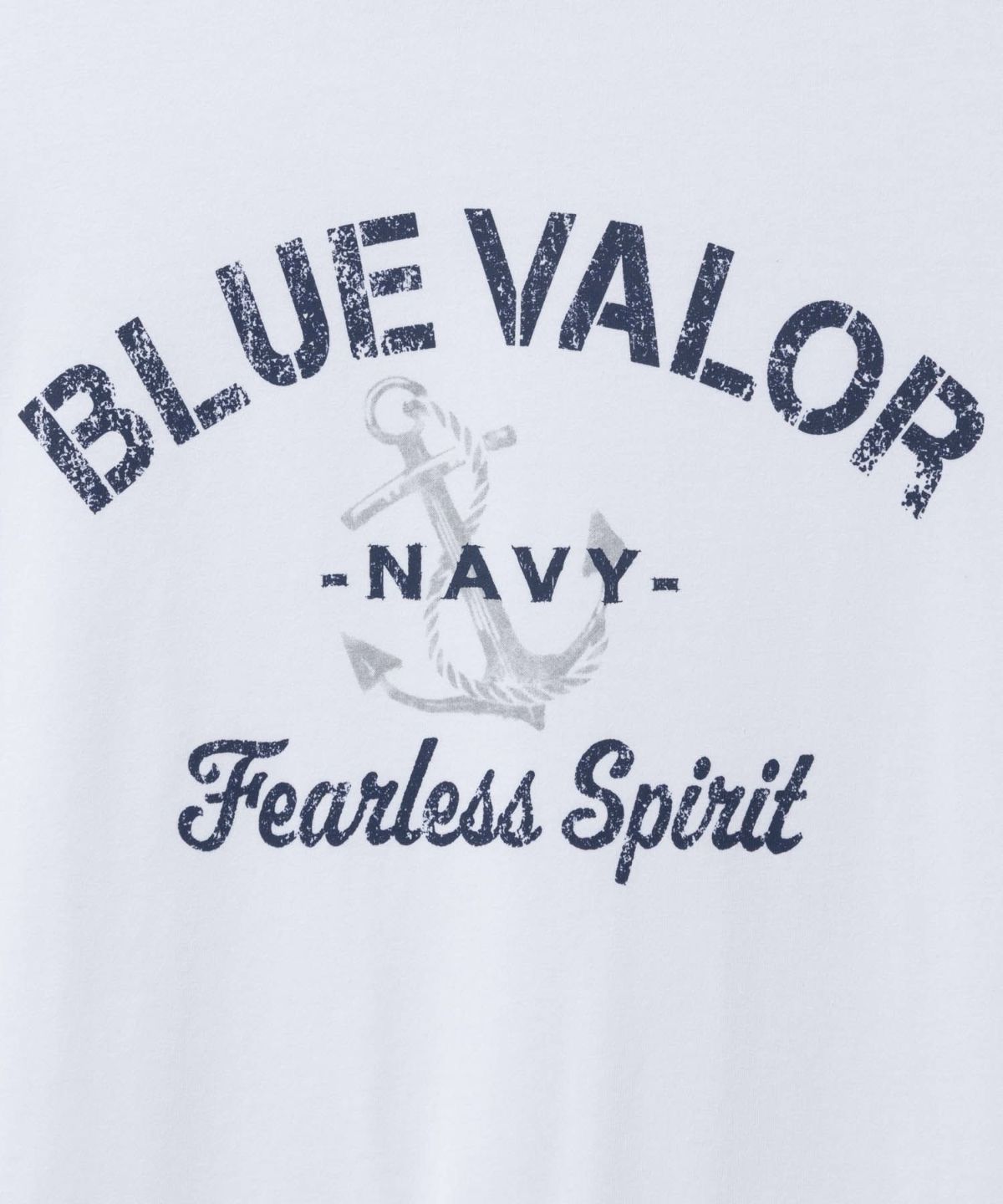 T-GRAPHICS ミリタリーロゴプリント長袖Tシャツ メンズ