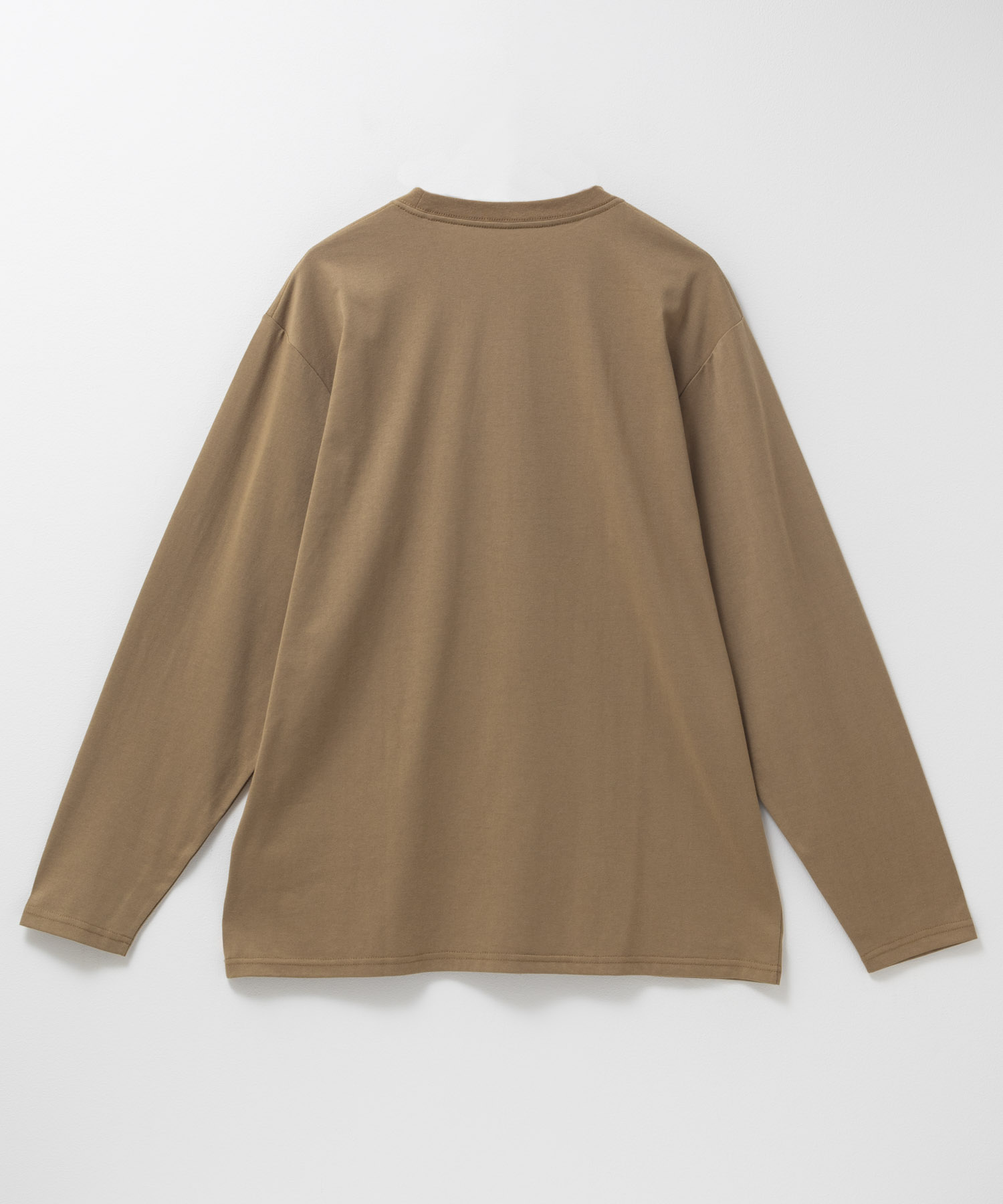 T-GRAPHICS ミリタリーロゴプリント長袖Tシャツ メンズ