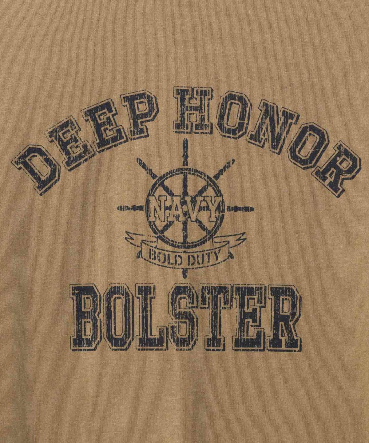 T-GRAPHICS ミリタリーロゴプリント長袖Tシャツ メンズ