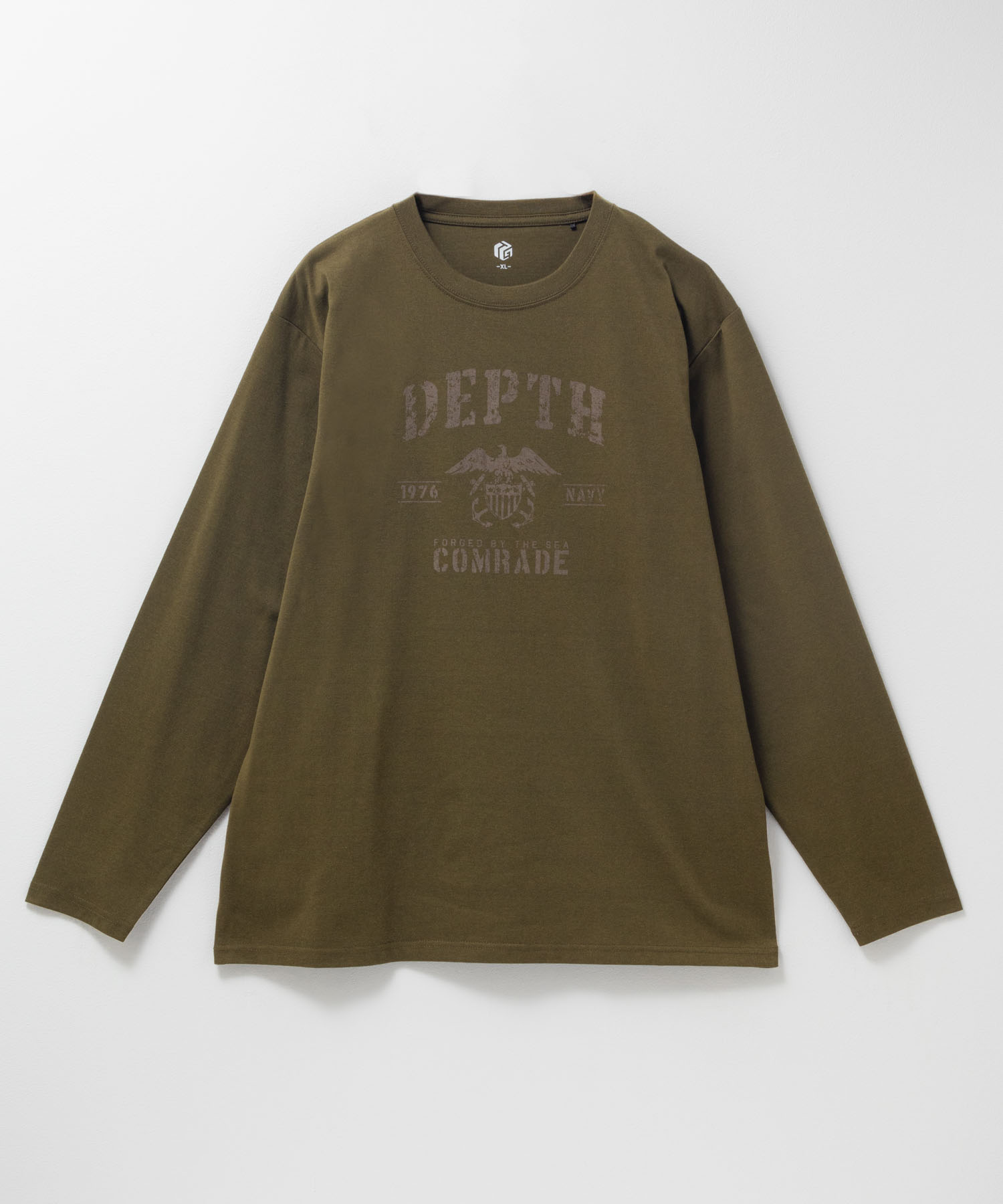T-GRAPHICS  ミリタリーロゴプリント長袖Tシャツ メンズ商品サムネイル-15