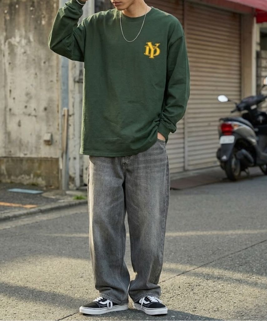 T-GRAPHICS  チームロゴプリント長袖Tシャツ メンズ商品サムネイル-4