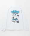 VISION STREET WEAR ゴースト発泡プリント長袖Tシャツ メンズ