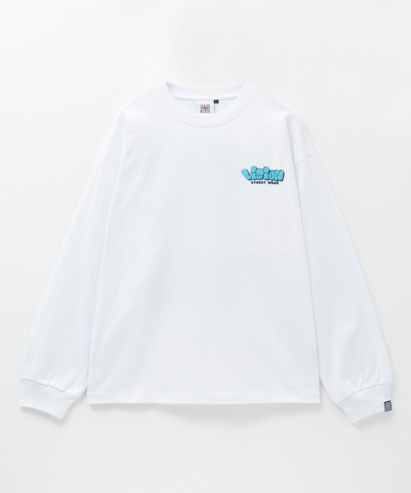 VISION STREET WEAR ゴースト発泡プリント長袖Tシャツ メンズ商品画像-2