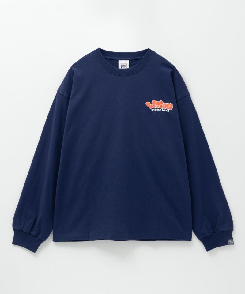 VISION STREET WEAR ゴースト発泡プリント長袖Tシャツ メンズ商品画像-6