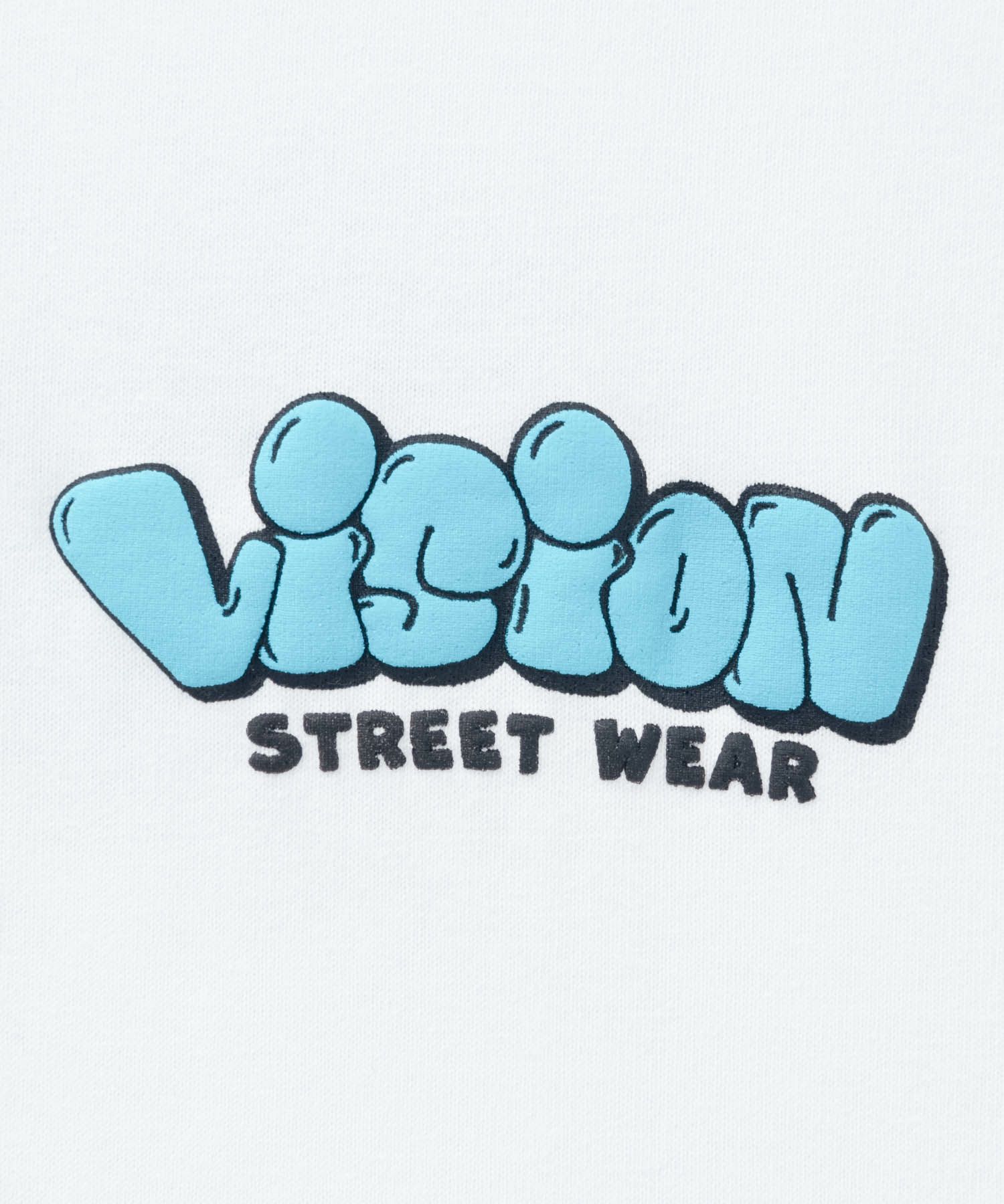 VISION STREET WEAR ゴースト発泡プリント長袖Tシャツ メンズ