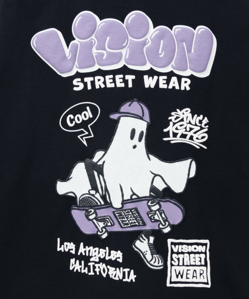 VISION STREET WEAR ゴースト発泡プリント長袖Tシャツ メンズ商品画像-10