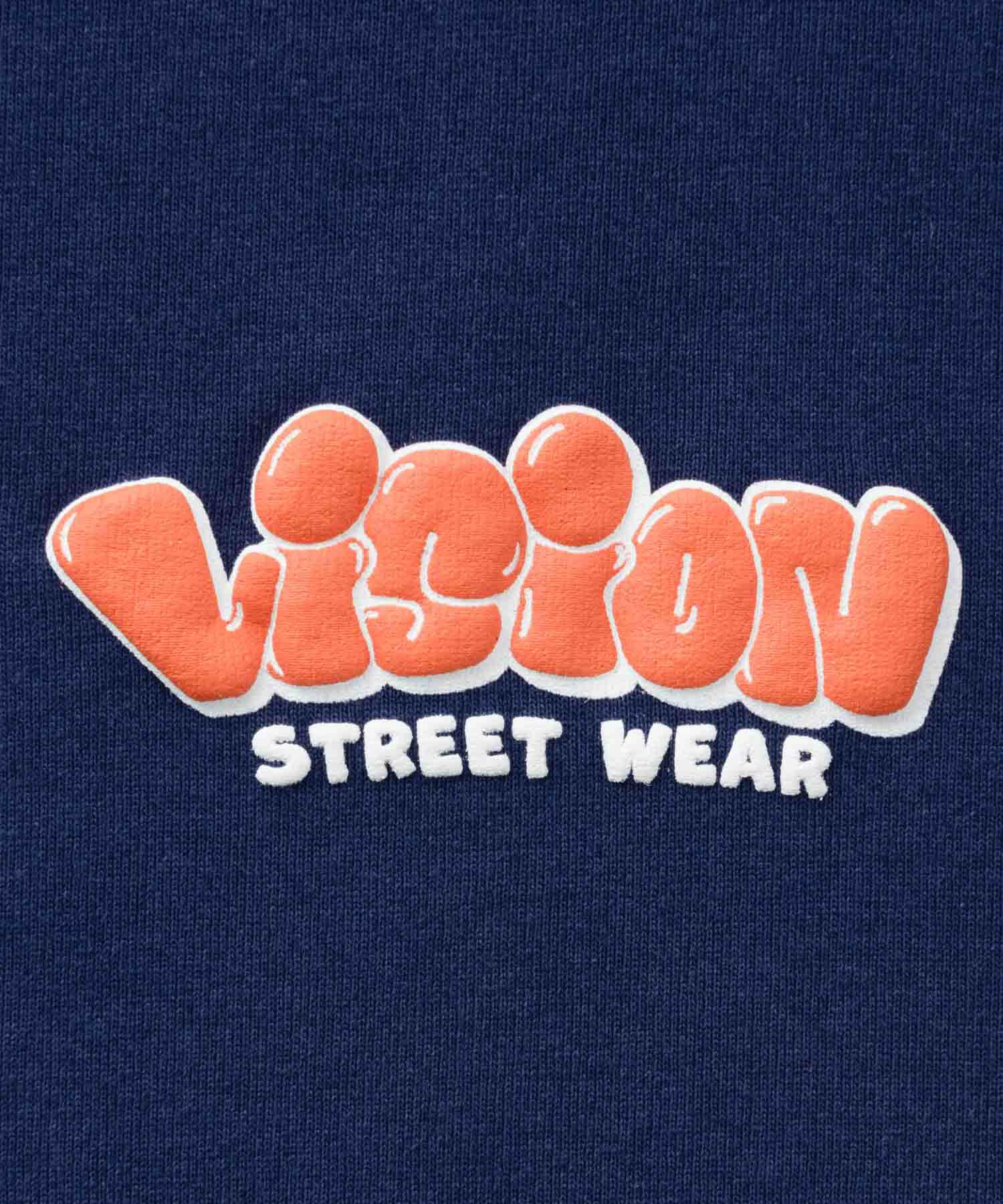 VISION STREET WEAR ゴースト発泡プリント長袖Tシャツ メンズ