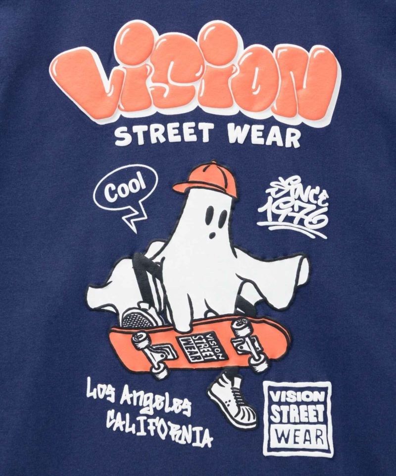 VISION STREET WEAR ゴースト発泡プリント長袖Tシャツ メンズ商品画像-12