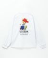VISION STREET WEAR ベアーロゴプリント長袖Tシャツ メンズ