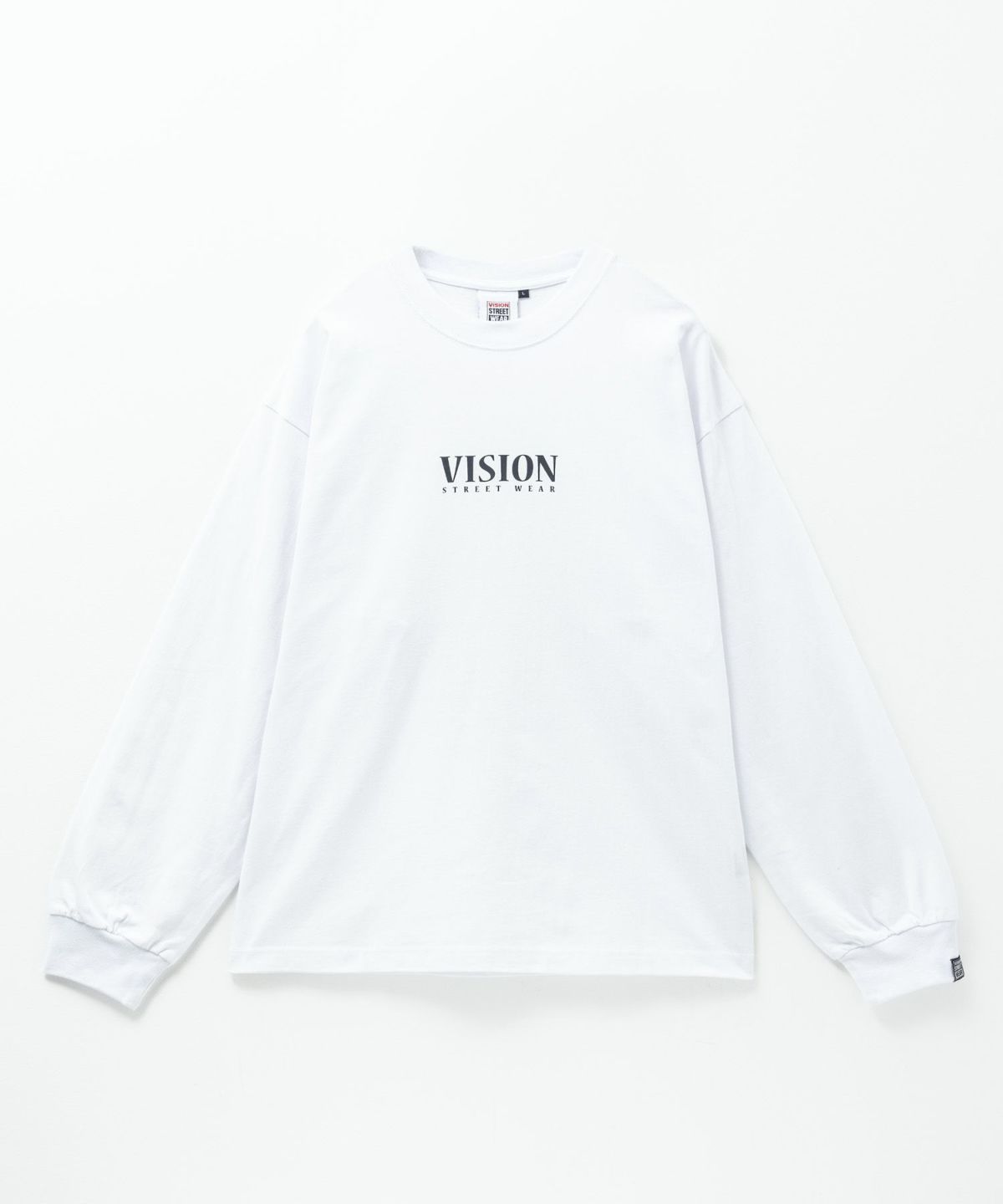 VISION STREET WEAR ベアーロゴプリント長袖Tシャツ メンズ