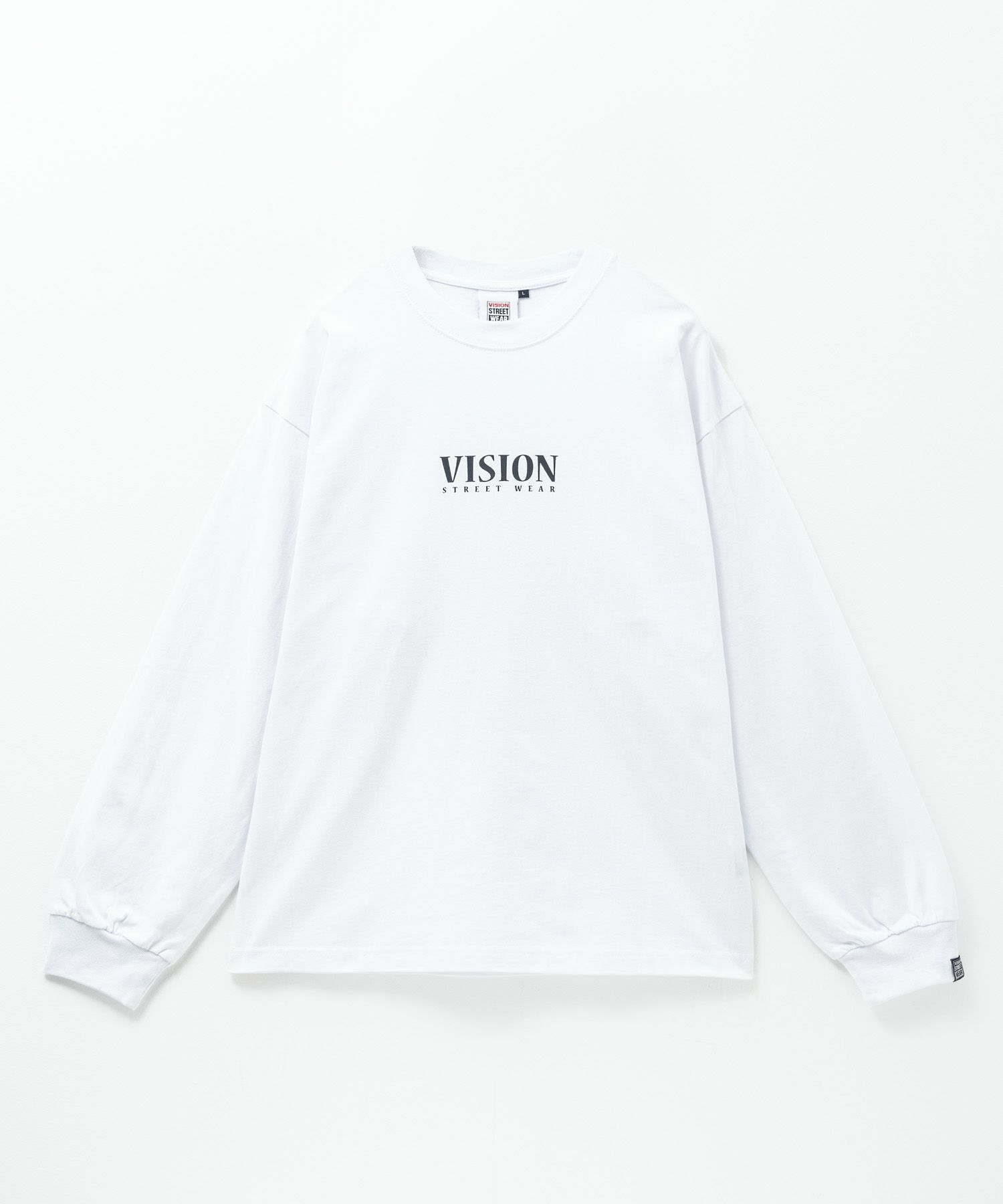 VISION STREET WEAR ベアーロゴプリント長袖Tシャツ メンズ