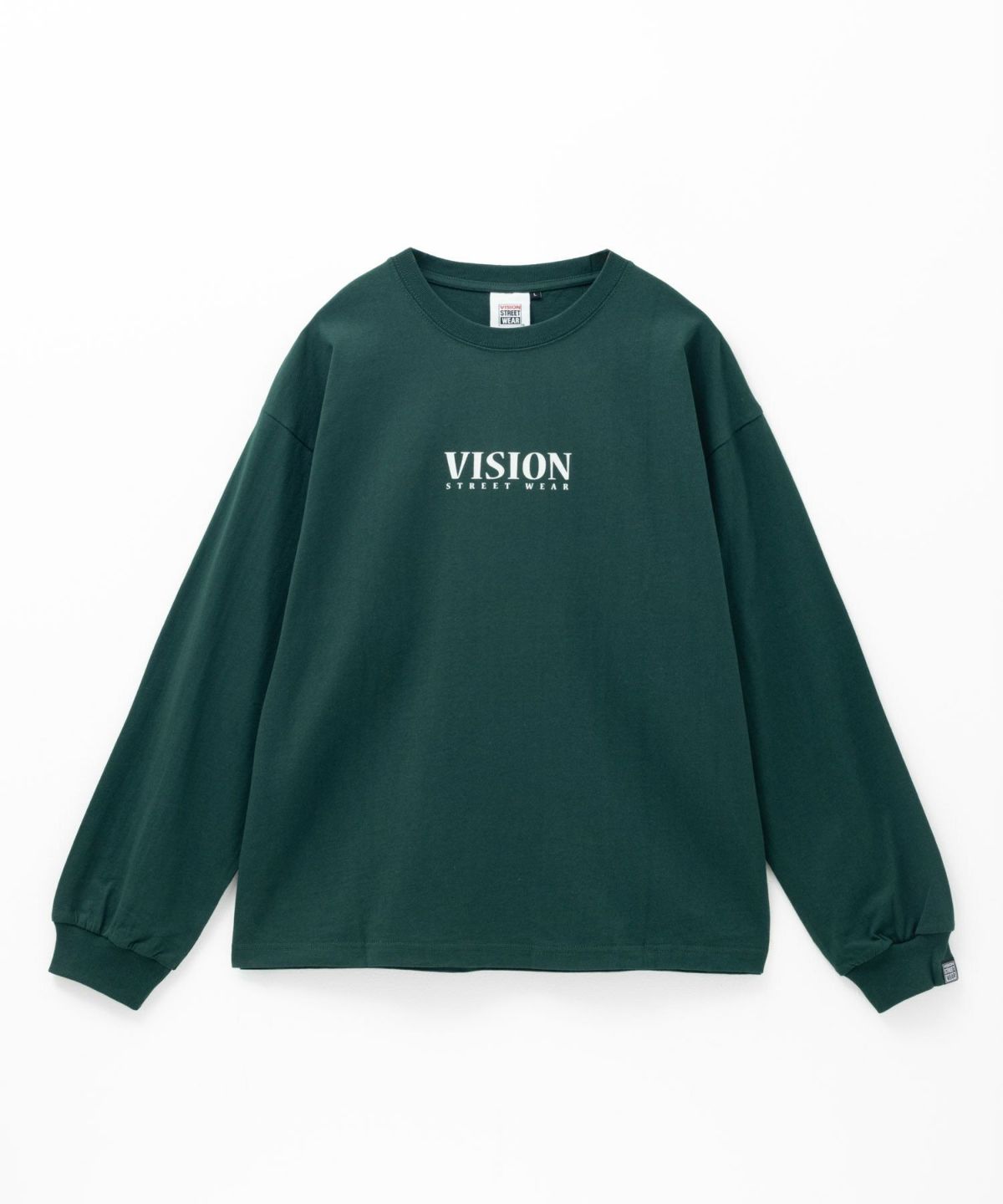 VISION STREET WEAR ベアーロゴプリント長袖Tシャツ メンズ