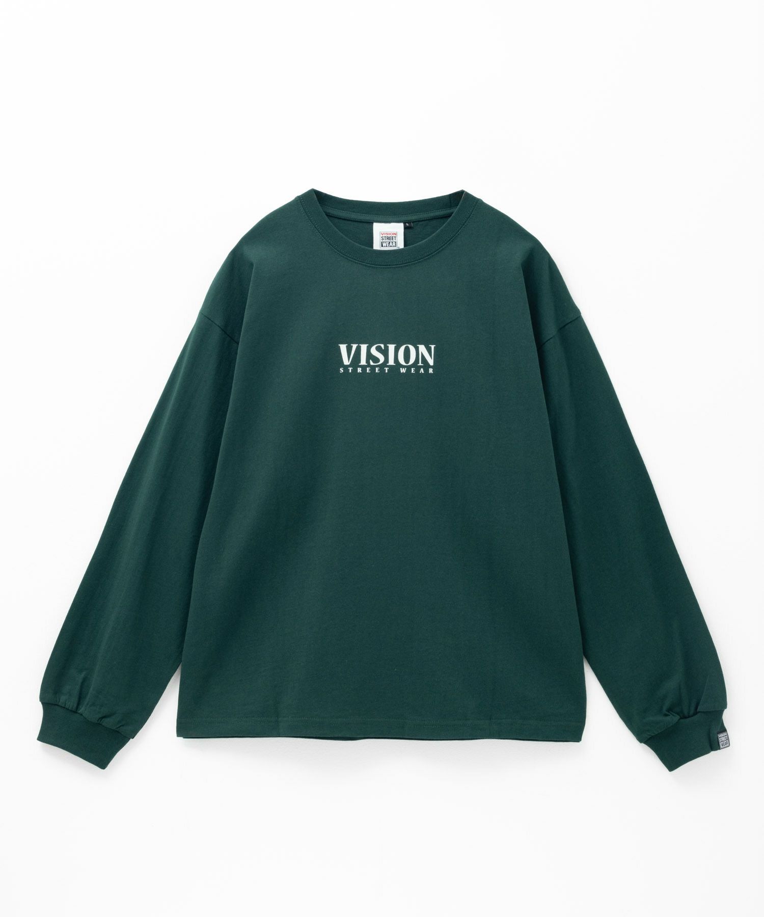 VISION STREET WEAR ベアーロゴプリント長袖Tシャツ メンズ