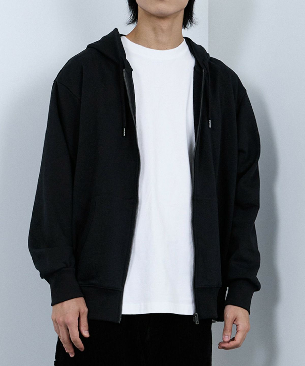 NAVY タフラク ヘビー裏毛ジップパーカー メンズ