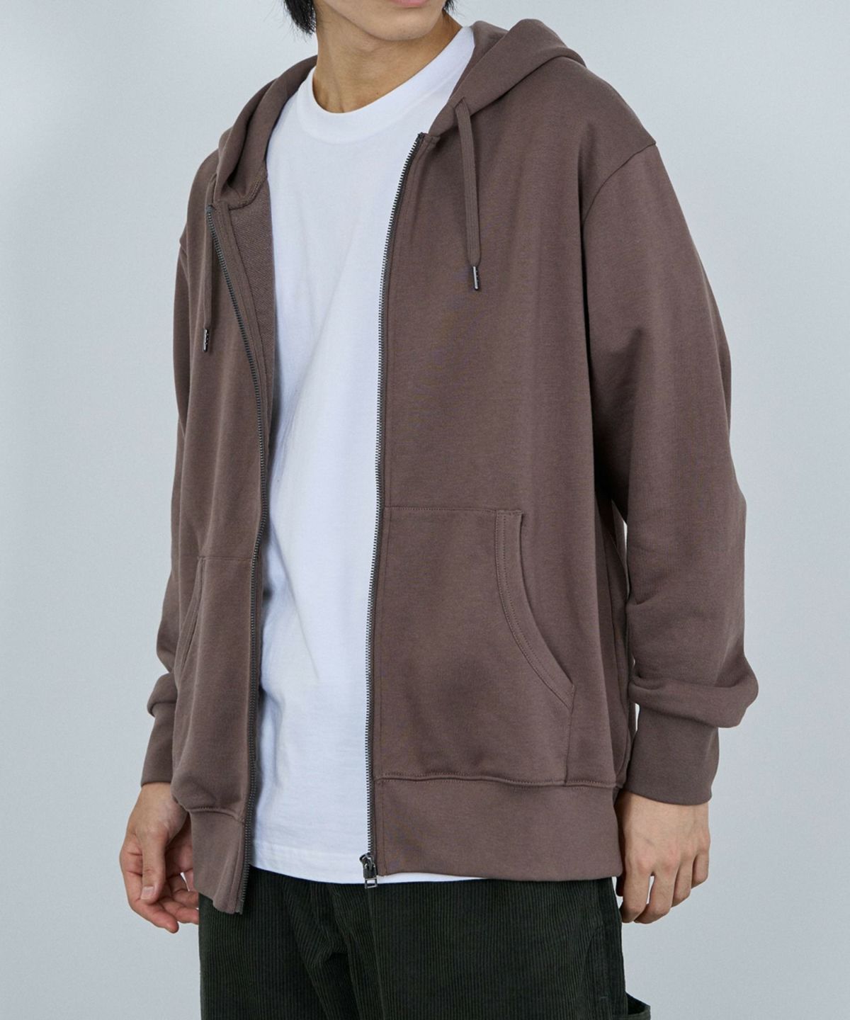 NAVY タフラク ヘビー裏毛ジップパーカー メンズ