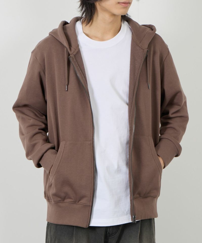 NAVY  タフラク ヘビー裏毛ジップパーカー メンズ商品画像-6