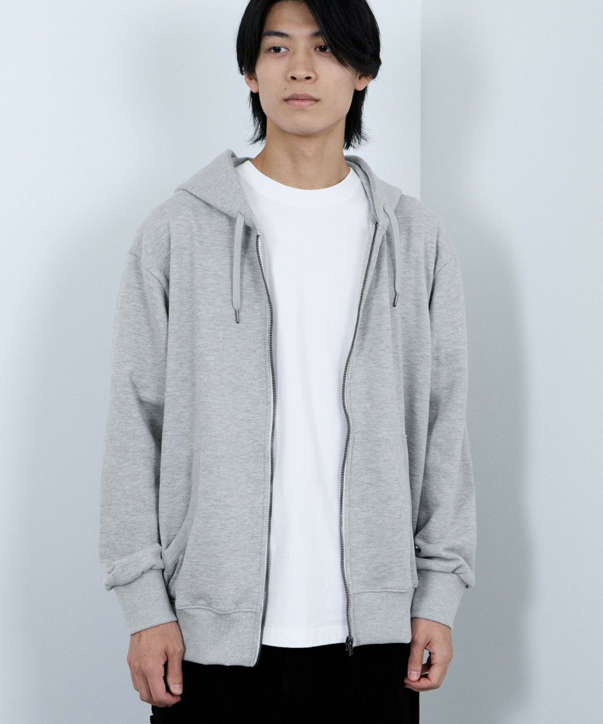 NAVY タフラク ヘビー裏毛ジップパーカー メンズ