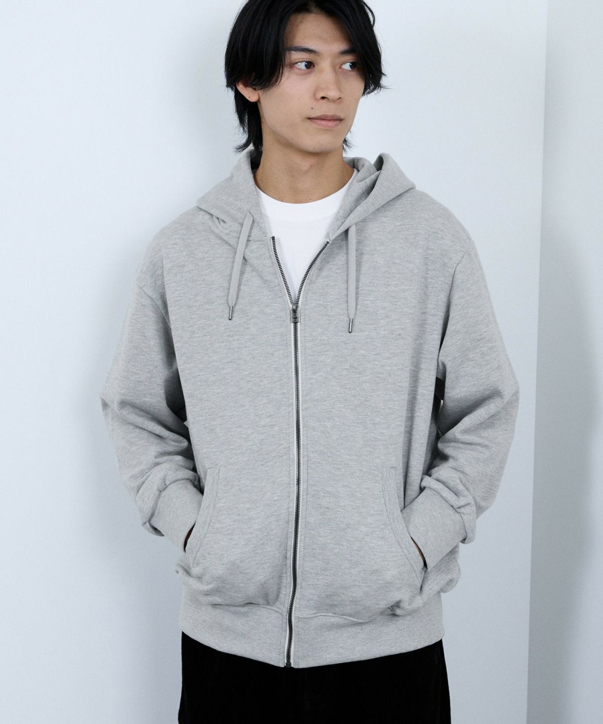 NAVY タフラク ヘビー裏毛ジップパーカー メンズ