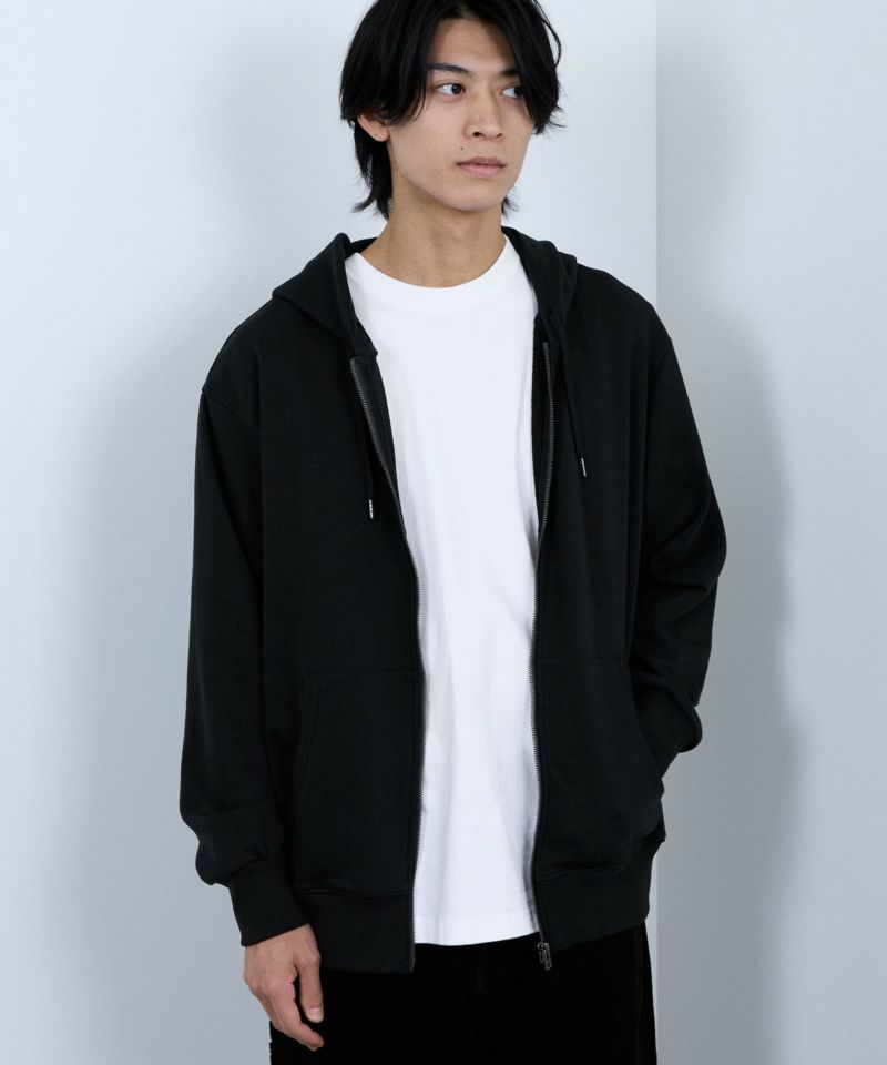 NAVY タフラク ヘビー裏毛ジップパーカー メンズ商品画像-12
