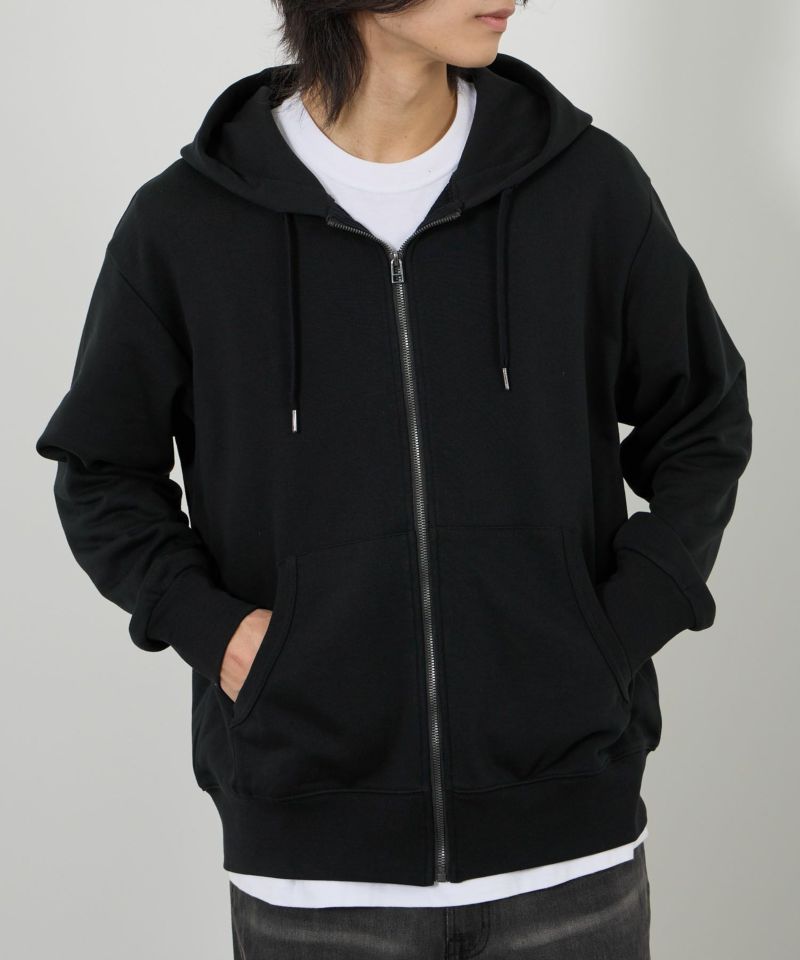 NAVY  タフラク ヘビー裏毛ジップパーカー メンズ商品画像-13