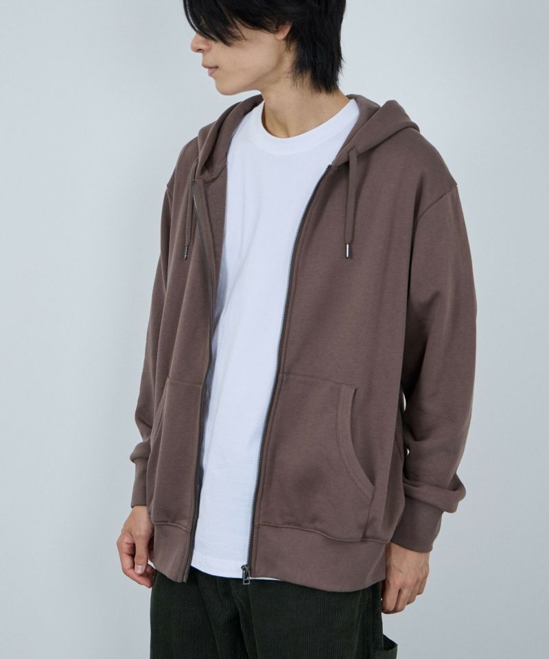 HTH♡ダメージ加工ジップスウェットパーカー ネイビー Gap公式