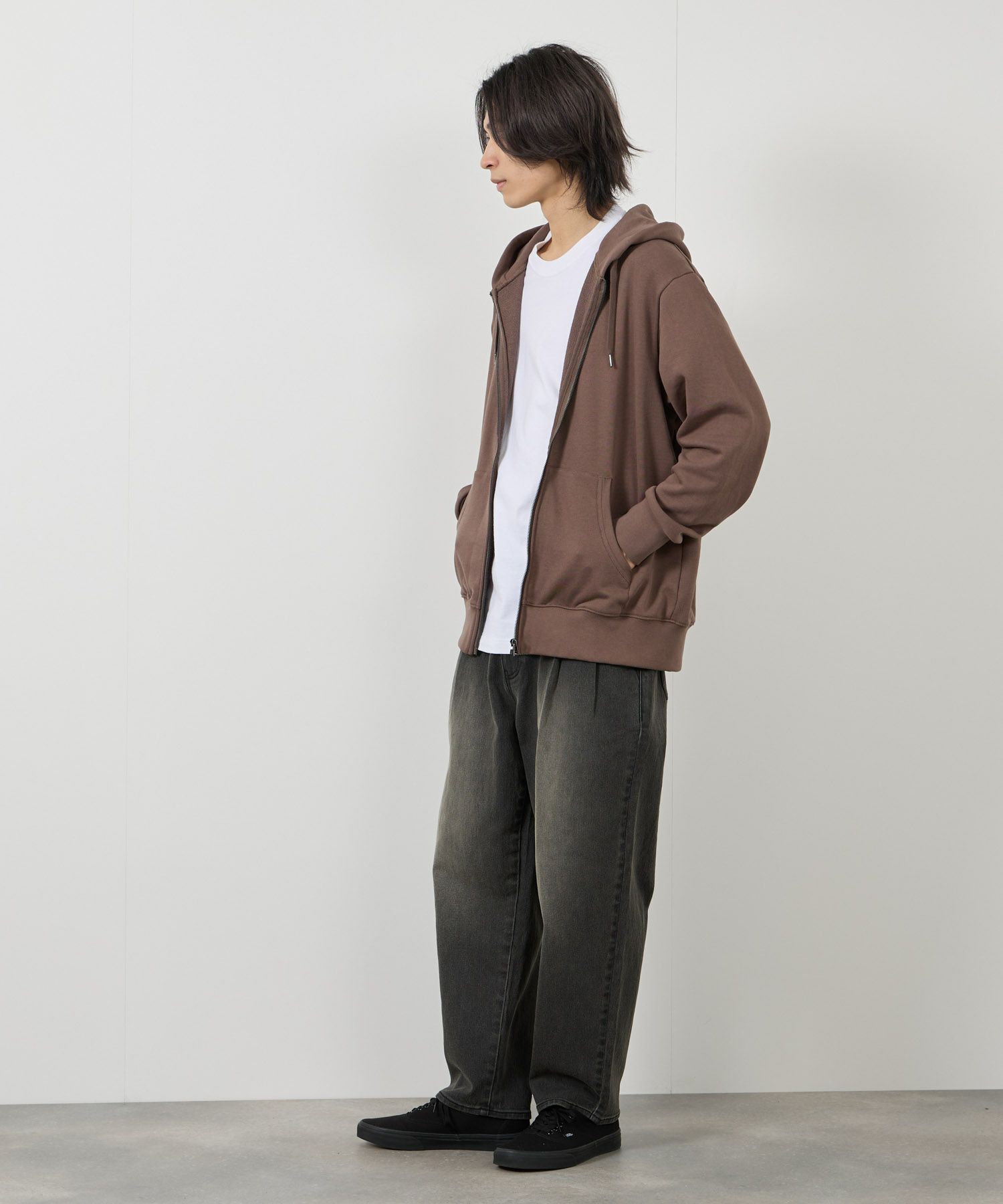 NAVY タフラク ヘビー裏毛ジップパーカー メンズ商品画像-21