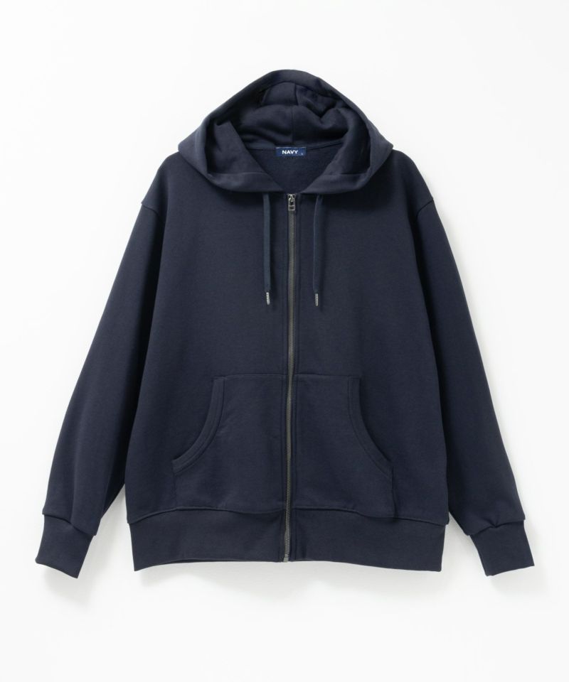 NAVY  タフラク ヘビー裏毛ジップパーカー メンズ商品画像-27