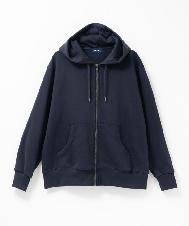 NAVY  タフラク ヘビー裏毛ジップパーカー メンズ商品画像-30