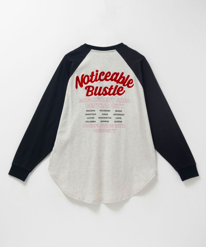 UNDERWRAPS  ビッグ刺繍ラグラン長袖Tシャツ レディース メール便 対応商品商品画像-1