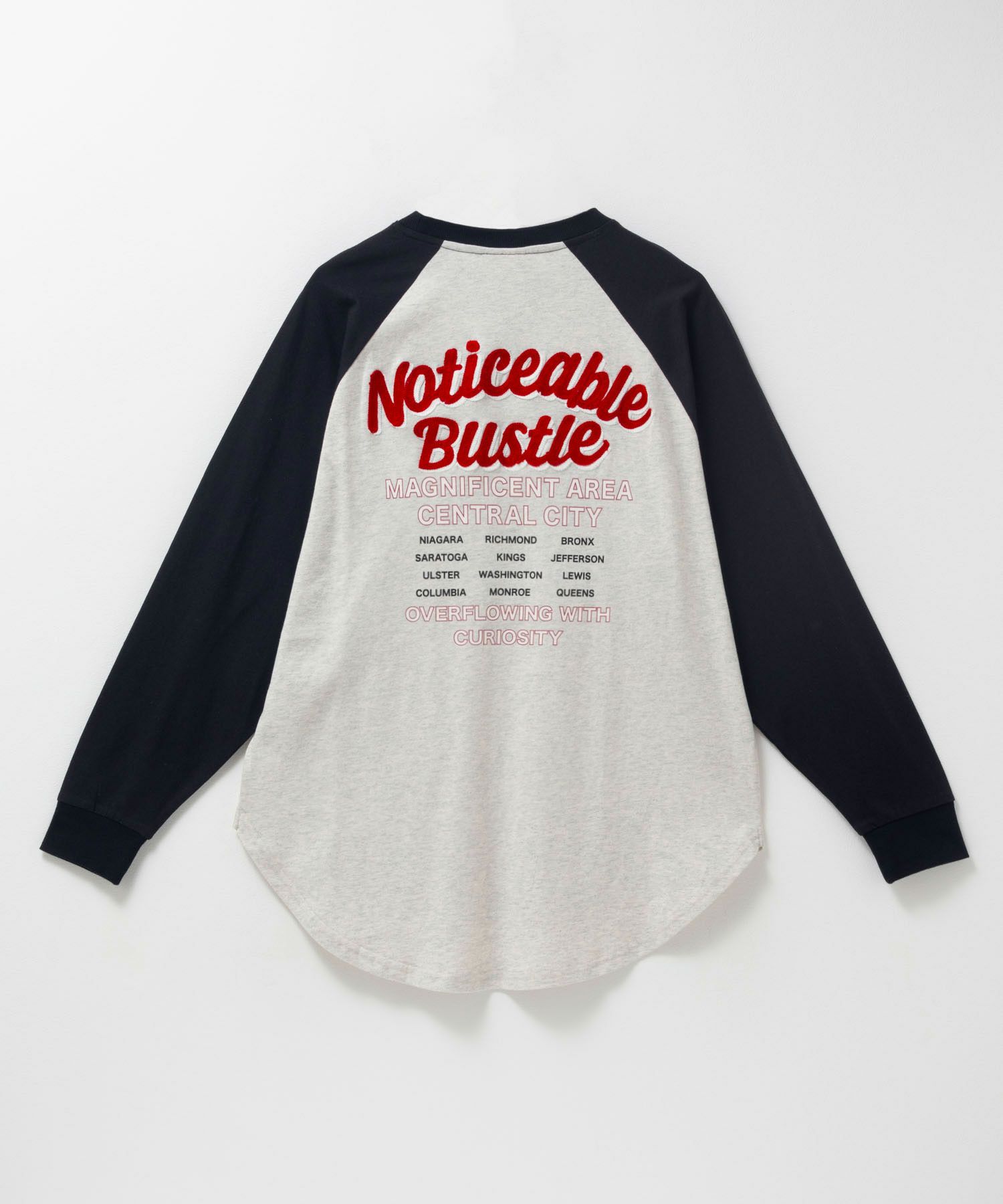 UNDERWRAPS  ビッグ刺繍ラグラン長袖Tシャツ レディース メール便 対応商品商品画像-1