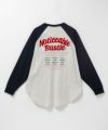 UNDERWRAPS ビッグ刺繍ラグラン長袖Tシャツ レディース メール便 対応商品