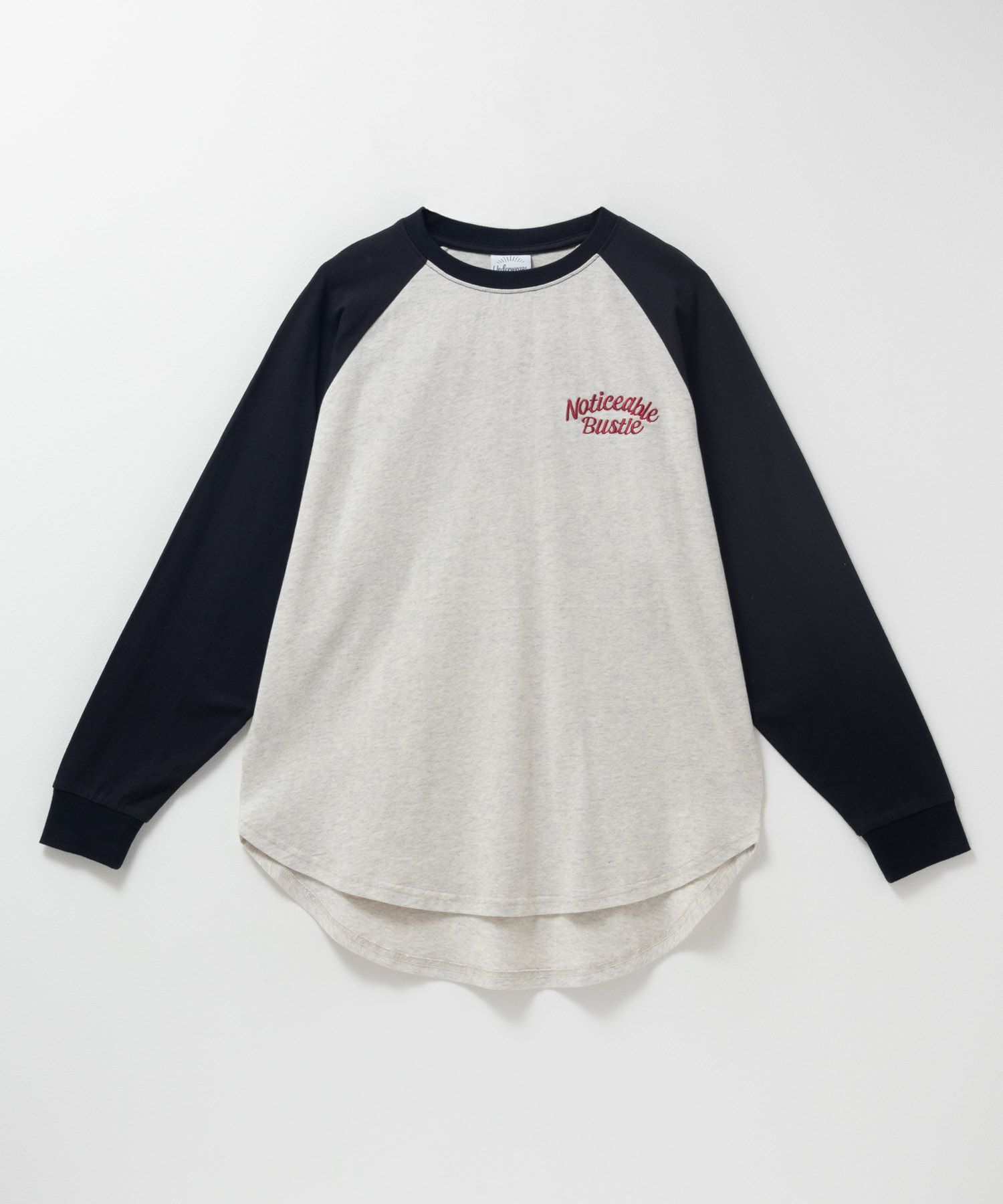 UNDERWRAPS  ビッグ刺繍ラグラン長袖Tシャツ レディース メール便 対応商品商品サムネイル-2